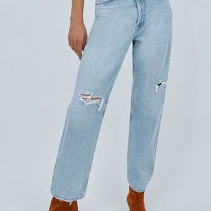 Agolde 90s jean light distressed wash (captured)